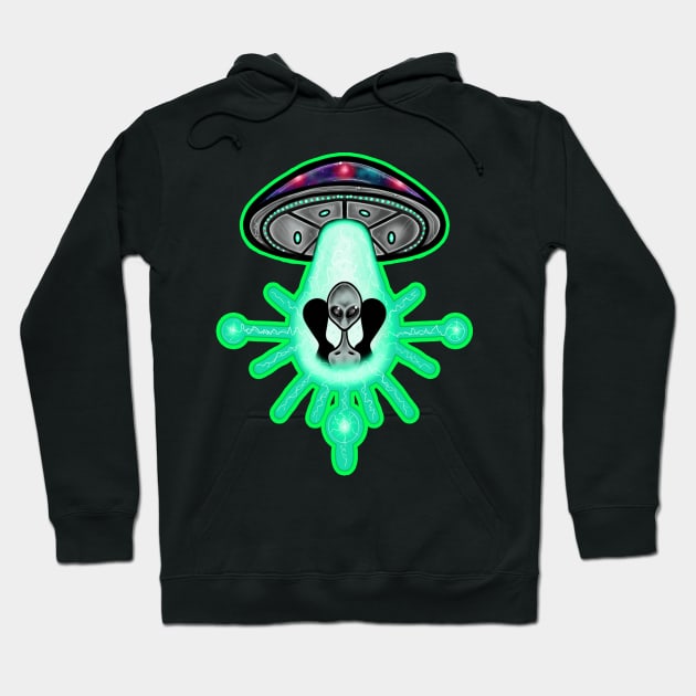 spaced out Hoodie by Squatchyink